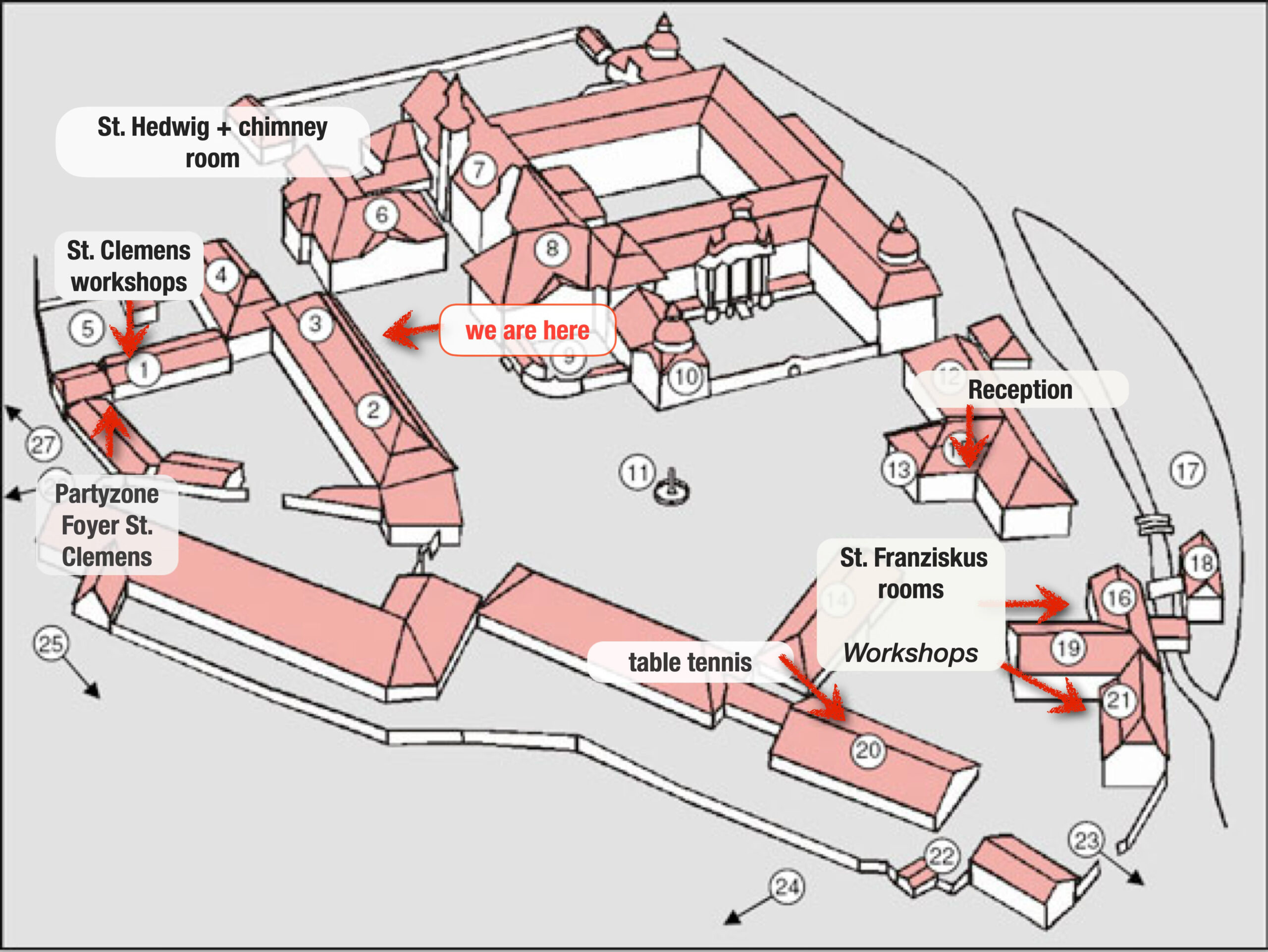 map of IBZ marienthal with legend